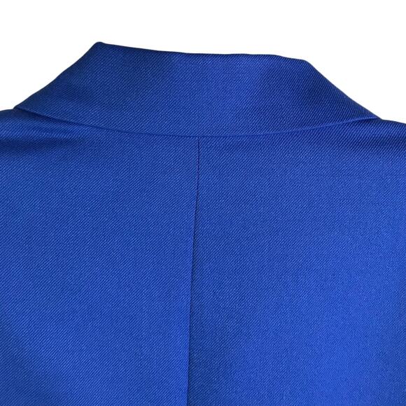 Pendleton Blazer Jacket Womens Sz 10 Bright Blue 100% Wool Single Button - Picture 8 of 8